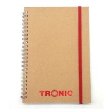 Togo Druck Kraft Abdeckung Spiral Notizbücher Papier Notebook Kraft